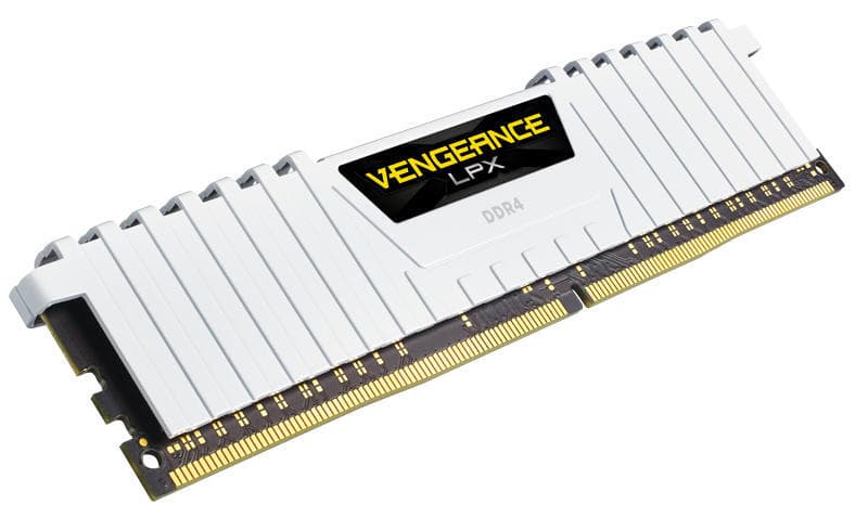 Corsair Vengeance LPX 16GB, DDR4, 3200MHz, CL16, 2x8GB, 1.35V, Alb "CMK16GX4M2B3200C16W" — miniatură