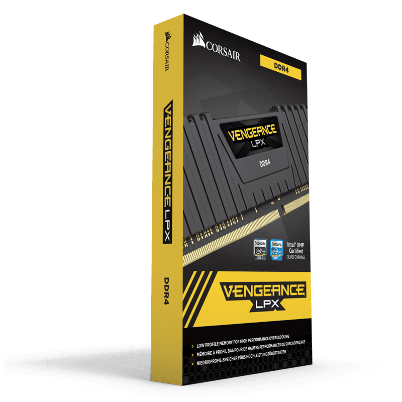 Corsair Vengeance LPX 16GB, DDR4, 2666MHz, CL16, 2x8GB, 1.2V -Z, Negru "CMK16GX4M2Z2666C16" — miniatură