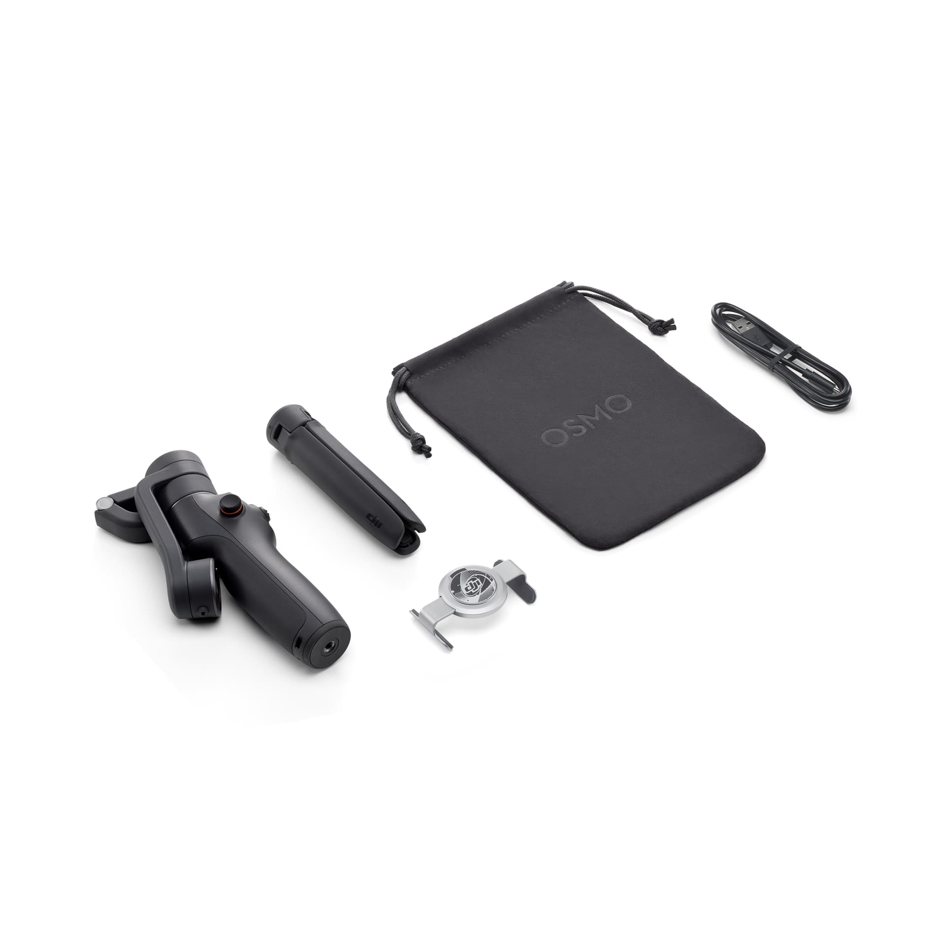 Sistem de stabilizare DJI OM 6, Bluetooth 5.13 axe, autonomie 6h, trepied inclus, negru "CP.OS.00000213.01" — miniatură