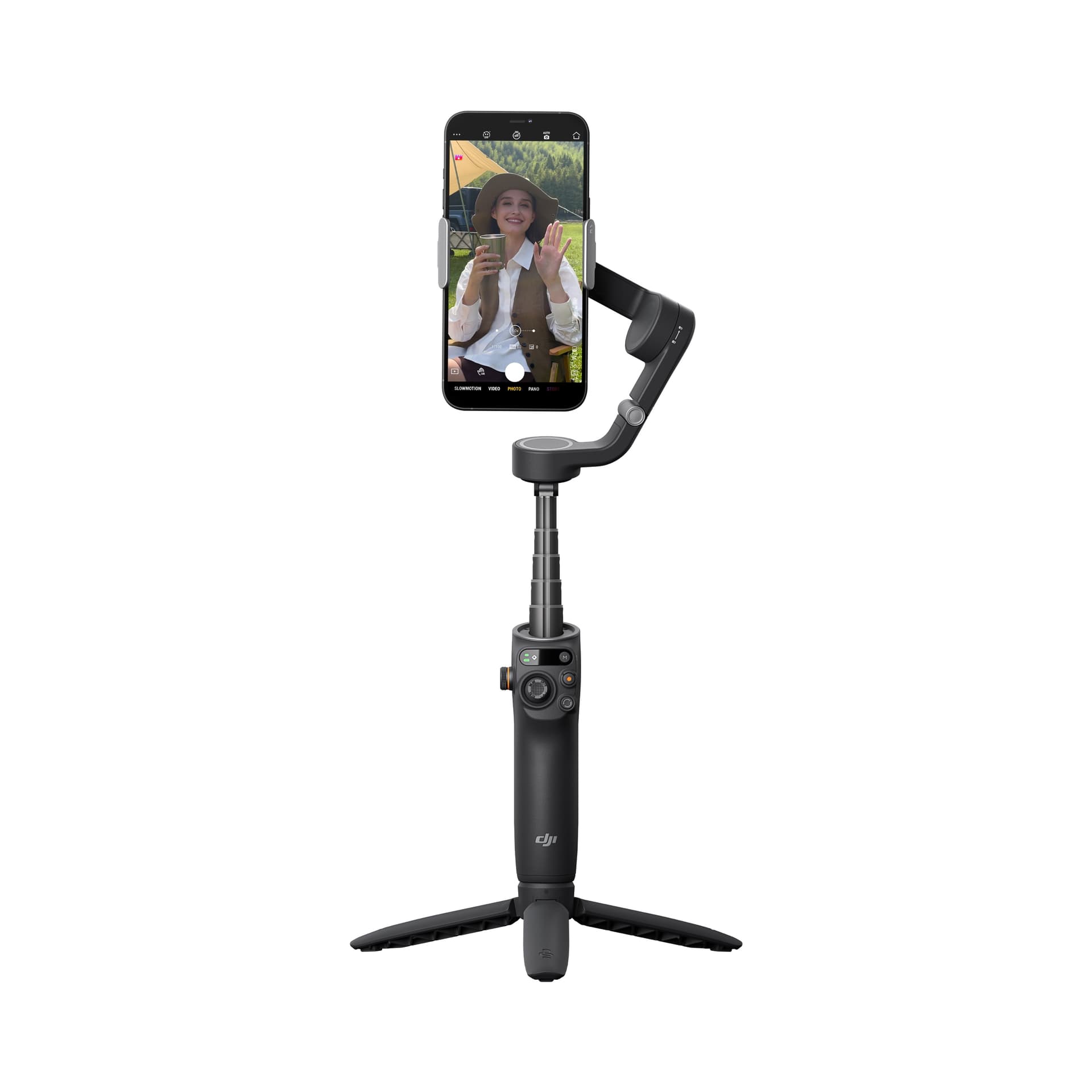 Sistem de stabilizare DJI OM 6, Bluetooth 5.13 axe, autonomie 6h, trepied inclus, negru "CP.OS.00000213.01" — miniatură