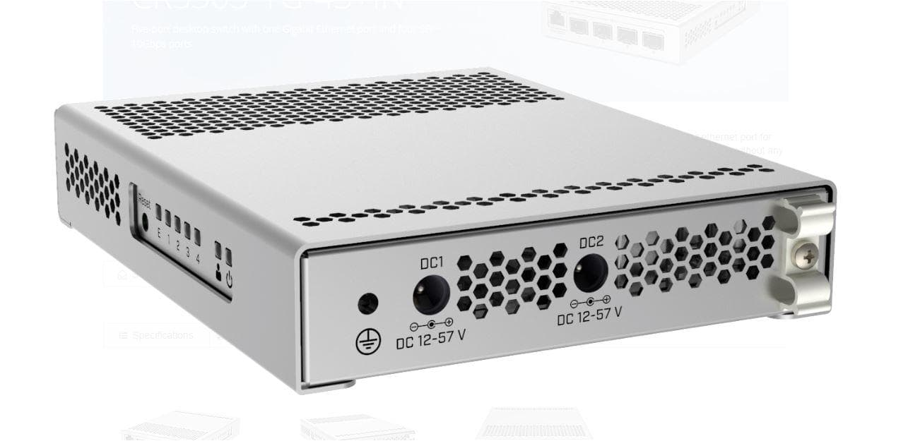 MIKROTIK CRS305-1G-4S+OUT FIBERBOX PLUS "CRS305-1G-4S+OUT" — miniatură