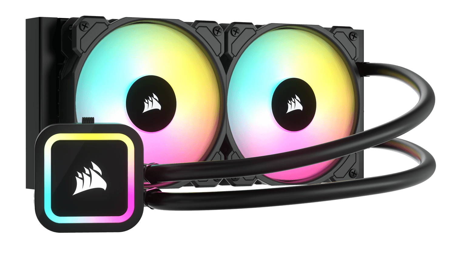 Cooler Corsair "iCUE H100x RGB ELITE", skt universal, racire cu lichid, ventilator 120 mm x 2, 1500 rpm, iluminat ARGB, "CW-9060065-WW2"