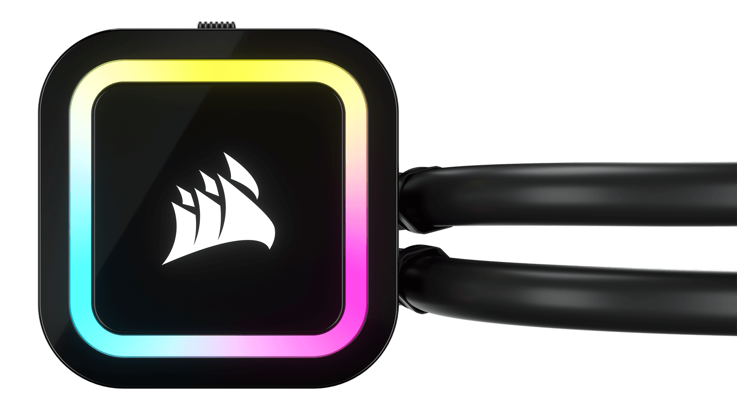 Cooler Corsair "iCUE H100x RGB ELITE", skt universal, racire cu lichid, ventilator 120 mm x 2, 1500 rpm, iluminat ARGB, "CW-9060065-WW2" — miniatură
