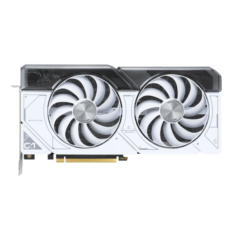 VGA Asus TUF RTX4070 OC 12G GAMING WHITE "DUAL-RTX4070-O12GW" — miniatură