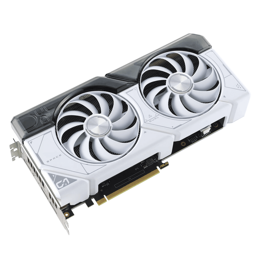 VGA Asus TUF RTX4070 OC 12G GAMING WHITE "DUAL-RTX4070-O12GW" — miniatură