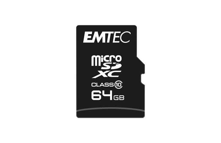 MICRO SD MICROSDHC 64GB CL10 EMTEC "ECMSDM64GXC10CG"