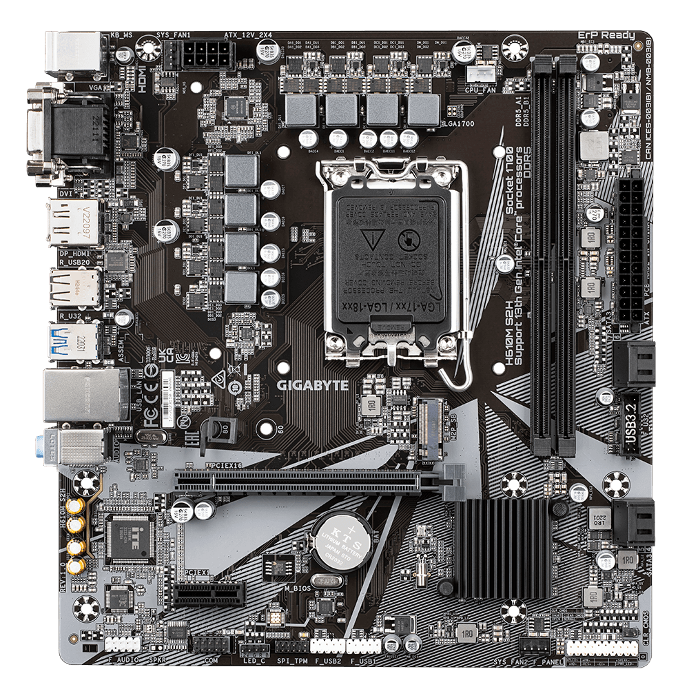 Placa de baza GIGABYTE H610M S2H "H610M S2H" — miniatură
