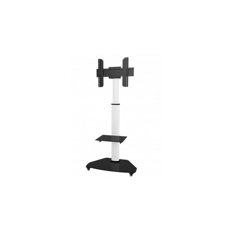 Stand TV/LCD/LED, profesional, aluminiu, Techly, 37- 70, Reglabil, Rafturi incluse, 40 kg, Alb ICA-TR3WH 108910 "ICA-TR3WH"