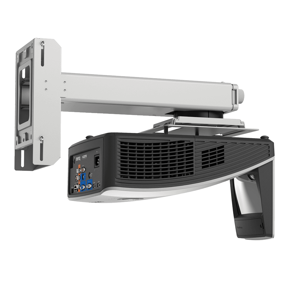 Proiector BENQ, DLP 1280x800, 3500 lum, 16:10, 10.000:1, 5.000 ore, D-sub, RCA, HDMI,RJ45,USB-A, USB-B, RS232, 2x10W, audio in/out, telecomanda, WM04G4, 5 kg, alb, "MW855UST+" — miniatură
