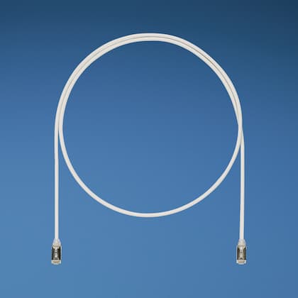 PANDUIT STP28X0.2MBL Cat 6A 28 AWG Shielded Patch Cord 0.2m Black - Made in Romania "STP28X0.2MBL"