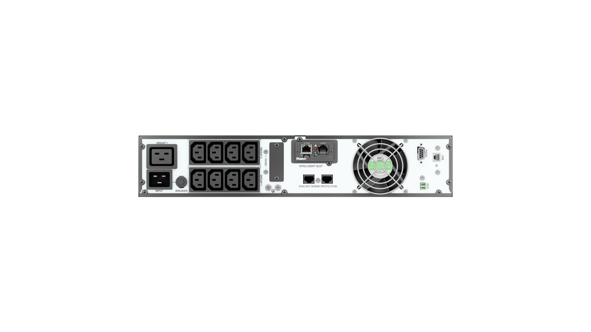 PANDUIT U03N12V SMARTZONE UPS 3kVA/3kW 2U 230V VRLA Single Phase Double-Conversion On-Line Power Protection with Intelligent Network "U03N12V" — miniatură