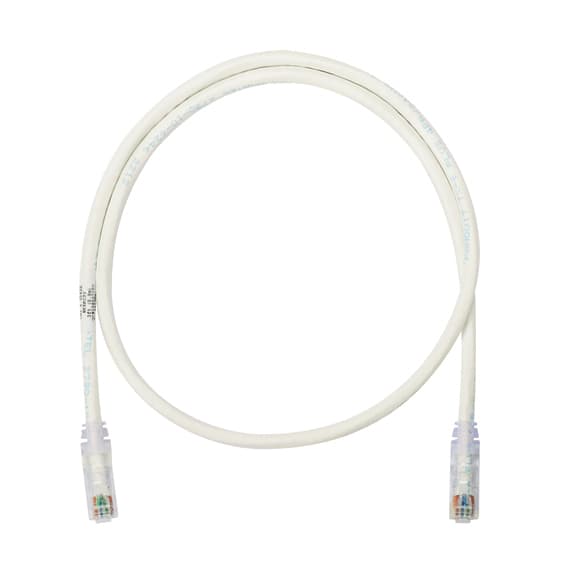 PANDUIT UTP28X1.5M Cat 6A 28 AWG UTP Copper Patch Cord 1.5m White - Made in Romania "UTP28X1.5M"