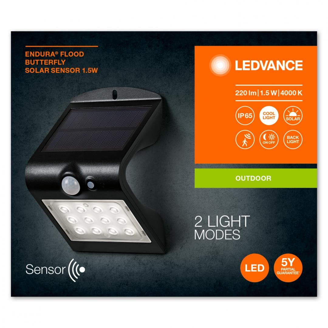 ENDURA FL BUTTERFLY SOLSENBL1.5W840LEDV "000004099854089657"
