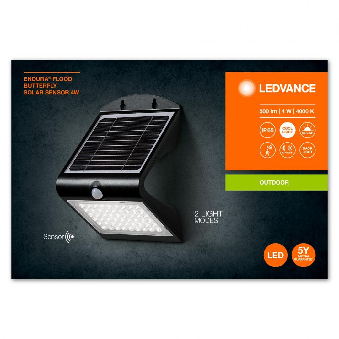 ENDURA FL BUTTERFLY SOL SEN BL4W840LEDV "000004099854089671"