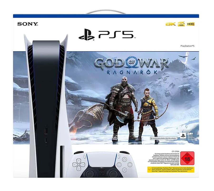 Consola PS5 disc version+Joc God of War:Ragnarok 46501430 — miniatură