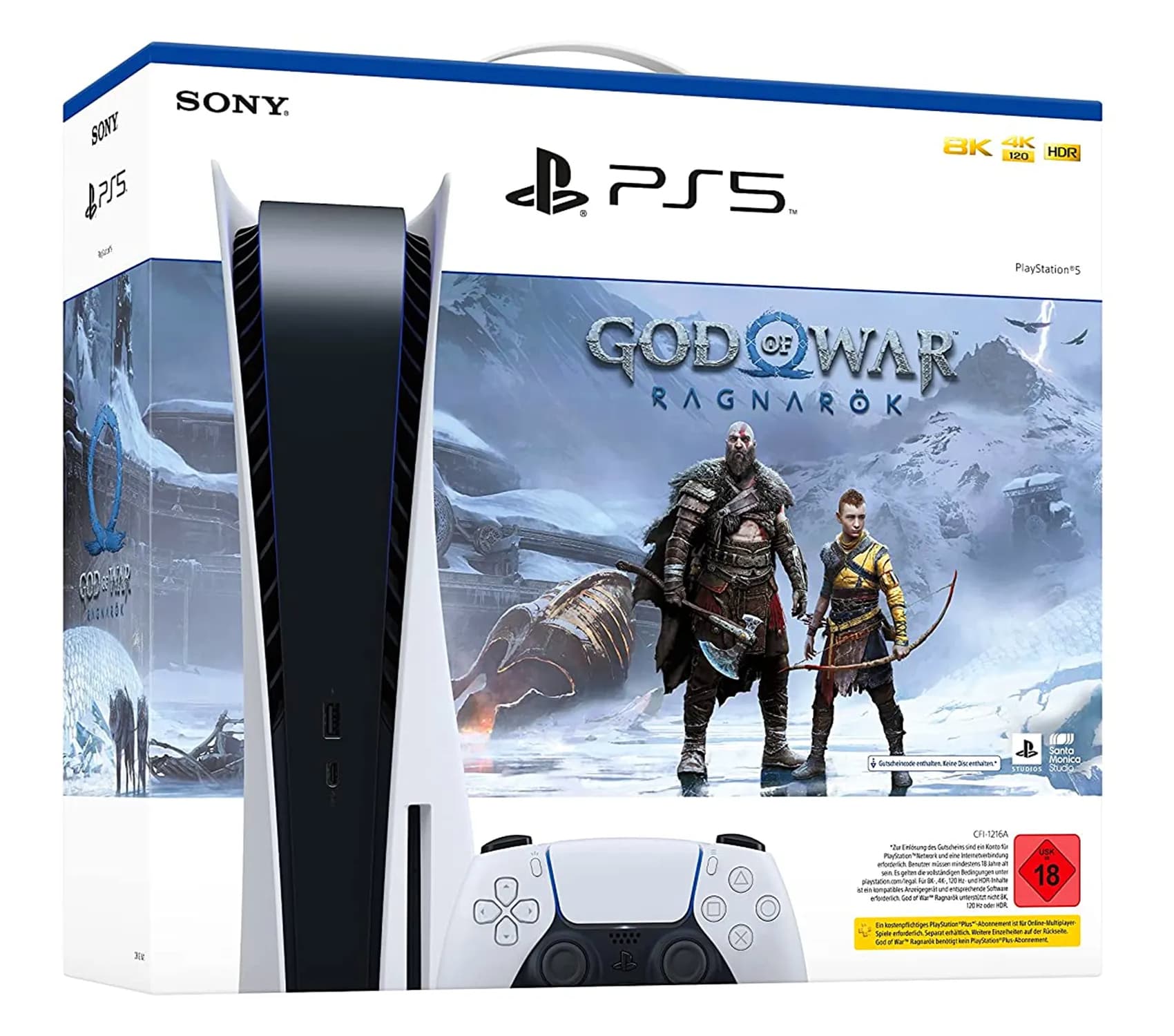 Consola PS5 disc version+Joc God of War:Ragnarok 46501430