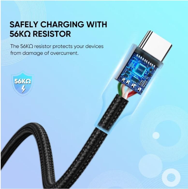 CABLU alimentare si date Ugreen, "US288", Fast Charging Data Cable pt. smartphone, USB la USB Type-C, 5V/3A, nickel plating, braided, 0.5m, alb, "60130" - 6957303861309 — miniatură