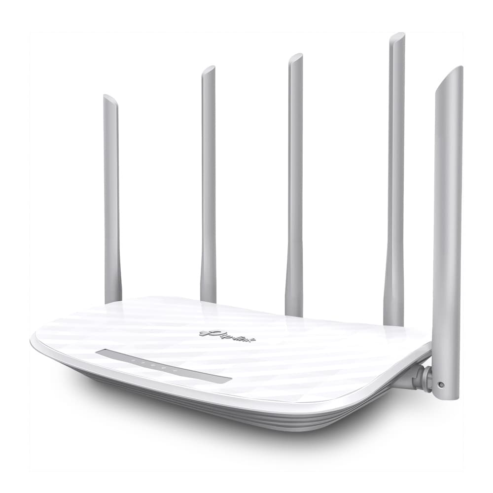 ROUTER TP-LINK wireless 1350Mbps, 4 porturi 10/100Mbps, 5 antene ext, Dual Band AC1350, "Archer C60" 45504837 — miniatură