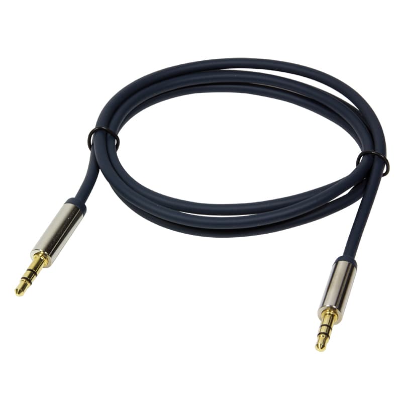 CABLU audio LOGILINK stereo (3.5 mm jack T/T), 0.3m, conectori auriti, albastru "CA10030"