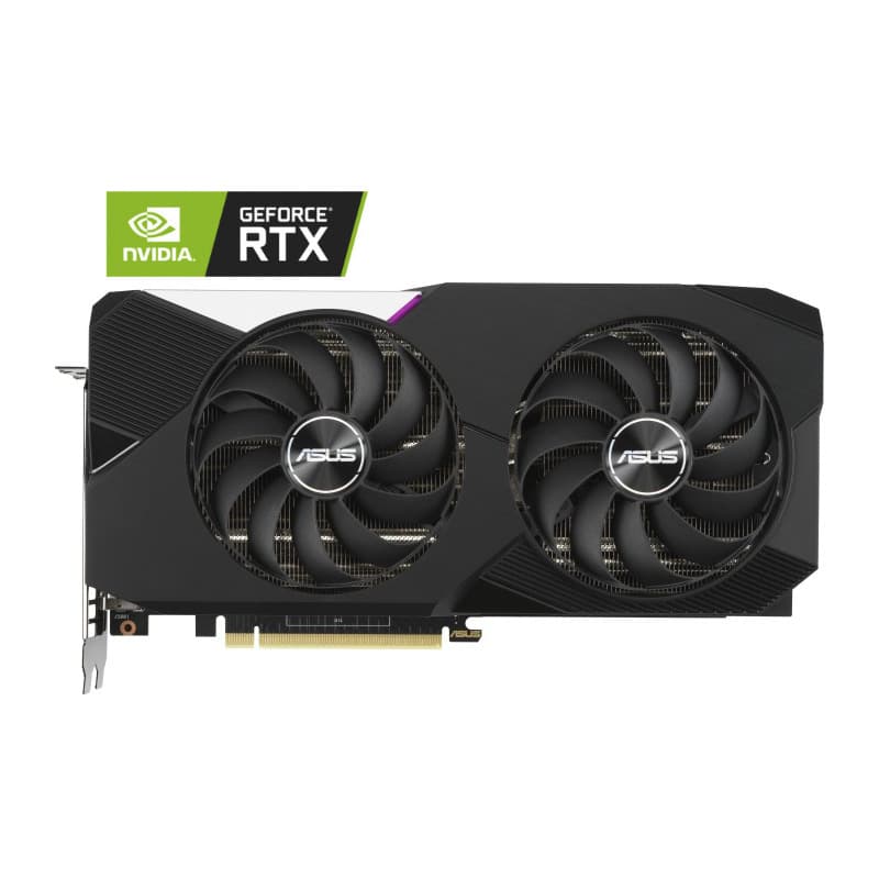 ASUS Dual NVIDIA GeForce RTX 3070 V2 OC Edition Gaming Graphics Card PCIe 4.0 8GB GDDR6 memory LHR HDMI 2.1 DisplayPort 1.4a "DUAL-RTX3070-O8G-V2"