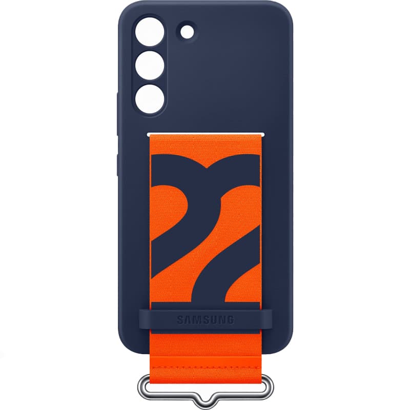 Galaxy S22; Silicone Cover with Strap; Navy "EF-GS901TNEGWW"