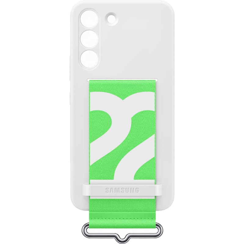 Galaxy S22; Silicone Cover with Strap; White "EF-GS901TWEGWW"