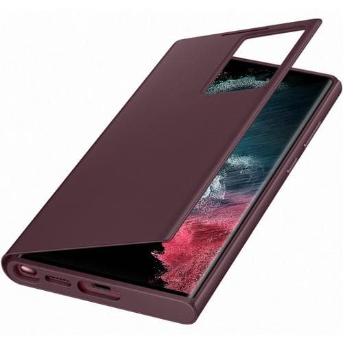Galaxy S22; Smart Clear View Cover; Burgandy "EF-ZS901CEEGEE" — miniatură