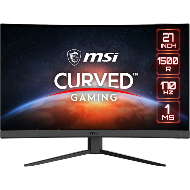 MSI G272CQ4 E2 27inch VA Curve 1500R 2560x1440 170Hz 1ms 2xHDMI DP 3y Warranty "G27CQ4 E2"