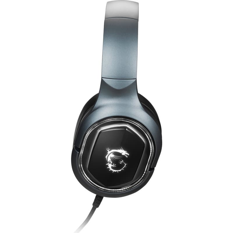 MSI Immerse GH30 virtual 7.1 surround sound USB Over-ear GAMING Headset with In-line controller RGB Mystic Light "IMMERSE GH50" — miniatură