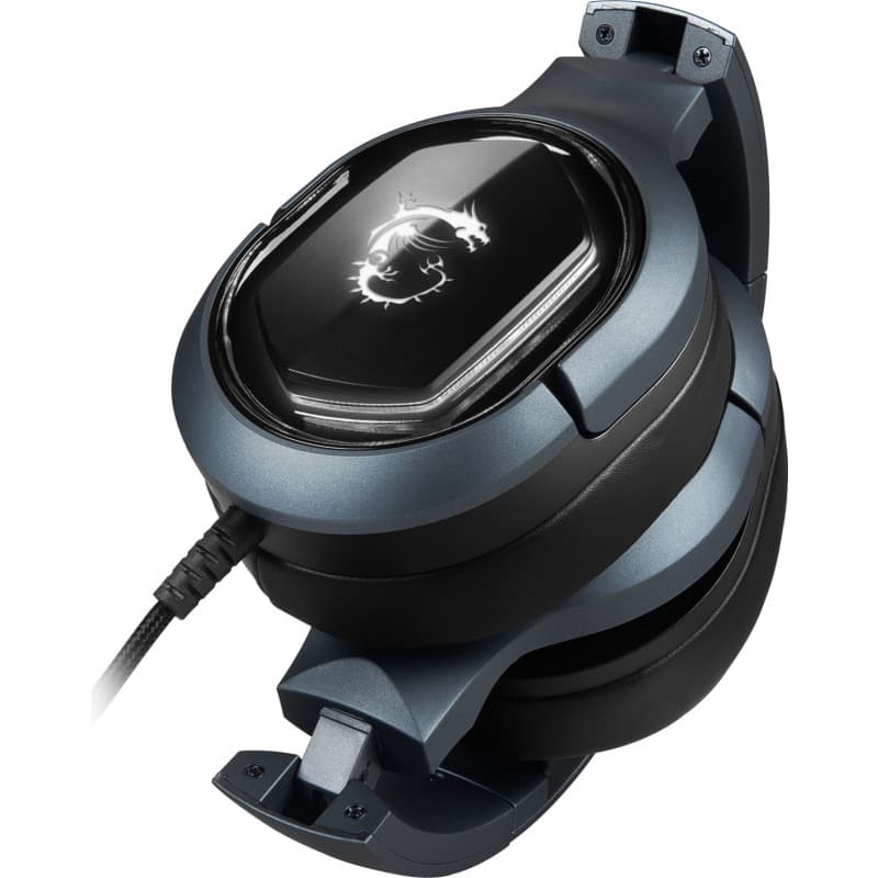 MSI Immerse GH30 virtual 7.1 surround sound USB Over-ear GAMING Headset with In-line controller RGB Mystic Light "IMMERSE GH50" — miniatură