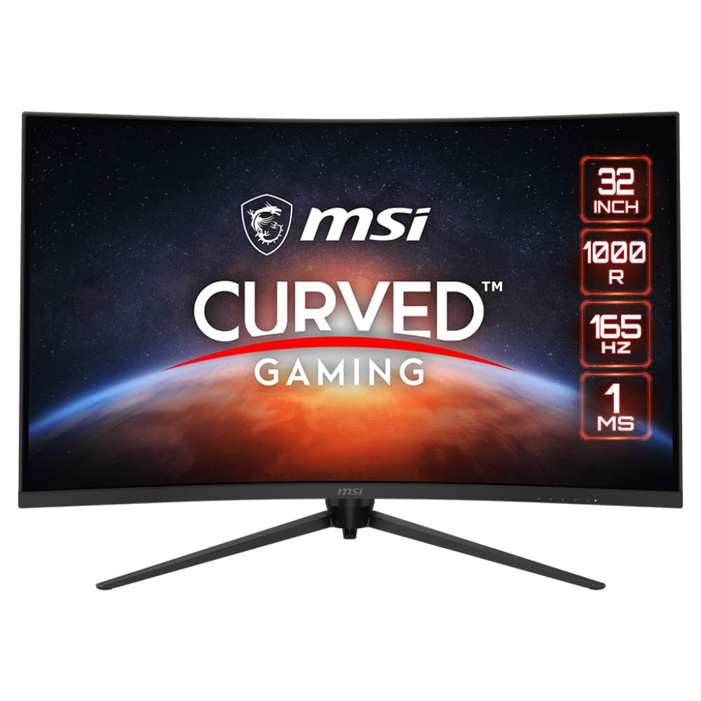 MSI Optix G321CQP 31.5inch Curved 1000R VA WQHD 250cd/m2 165Hz 4ms 2xHDMI DP "OPTIX G321CQP"