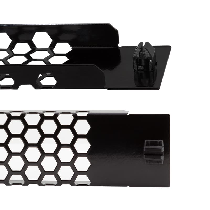 PANOU gestionare cabluri LOGILINK, tip masca orizontala, 19 inch, 1U, negru "PN110G" — miniatură