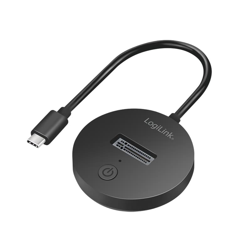 ADAPTOR USB LOGILINK, M.2 NVMe (PCIe) / SATA (NGFF) la USB 3.2 Gen 2, viteza max 10 Gb/s, negru "QP0032"