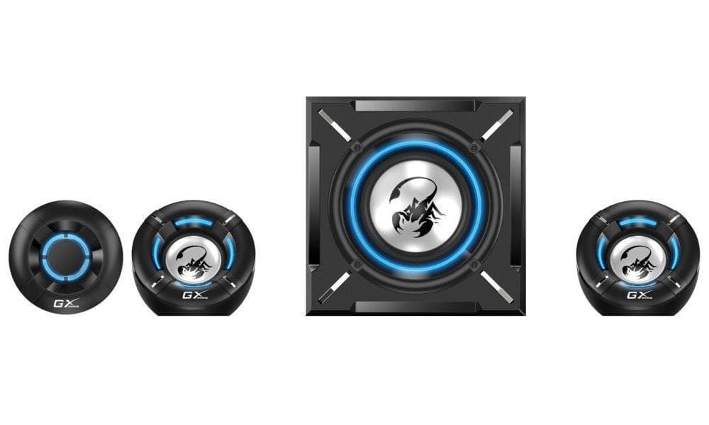 BOXE GENIUS 2.1, RMS: 26W (2 x 5W + 1 x 16W), black, "SW-G2.1 1000" "31730043400" — miniatură