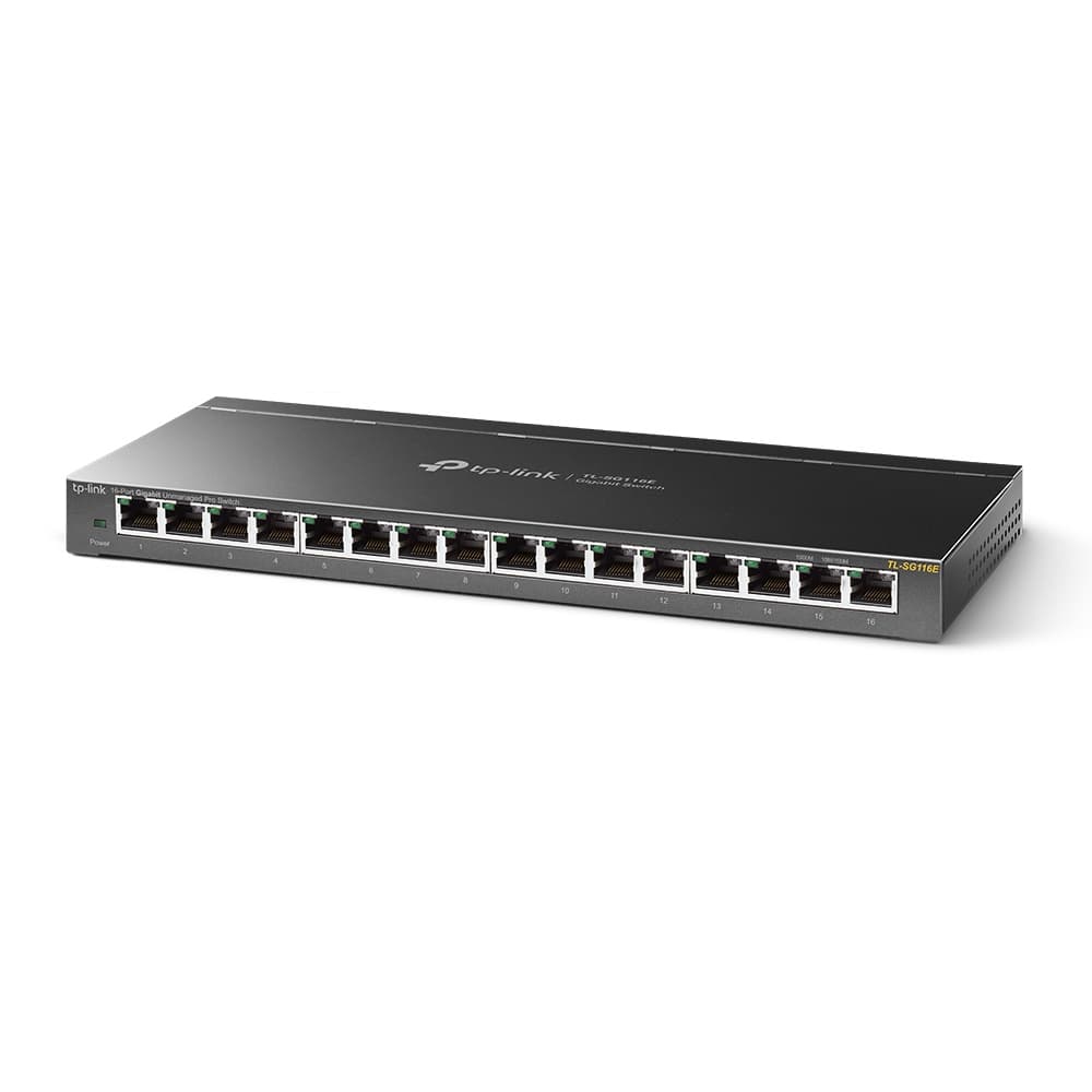 SWITCH TP-LINK 16 porturi Gigabit. carcasa metalica "TL-SG116E"