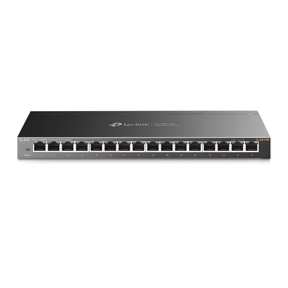 SWITCH TP-LINK 16 porturi Gigabit. carcasa metalica "TL-SG116E" — miniatură