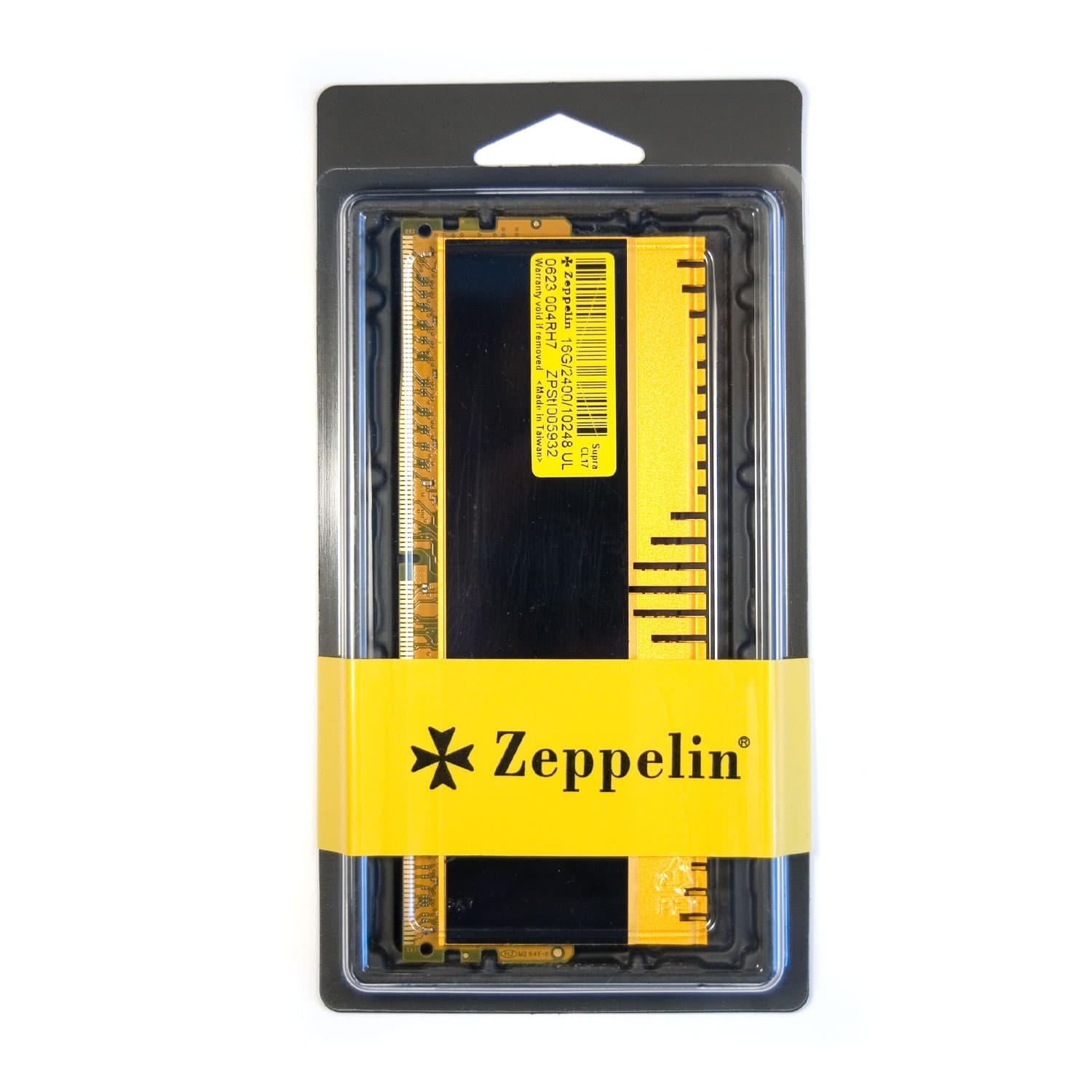 MEMORIE DDR Zeppelin DDR4 16GB frecventa 2400 MHz, 1 modul, radiator, retail "ZE-DDR4-16G2400-RD-GM"