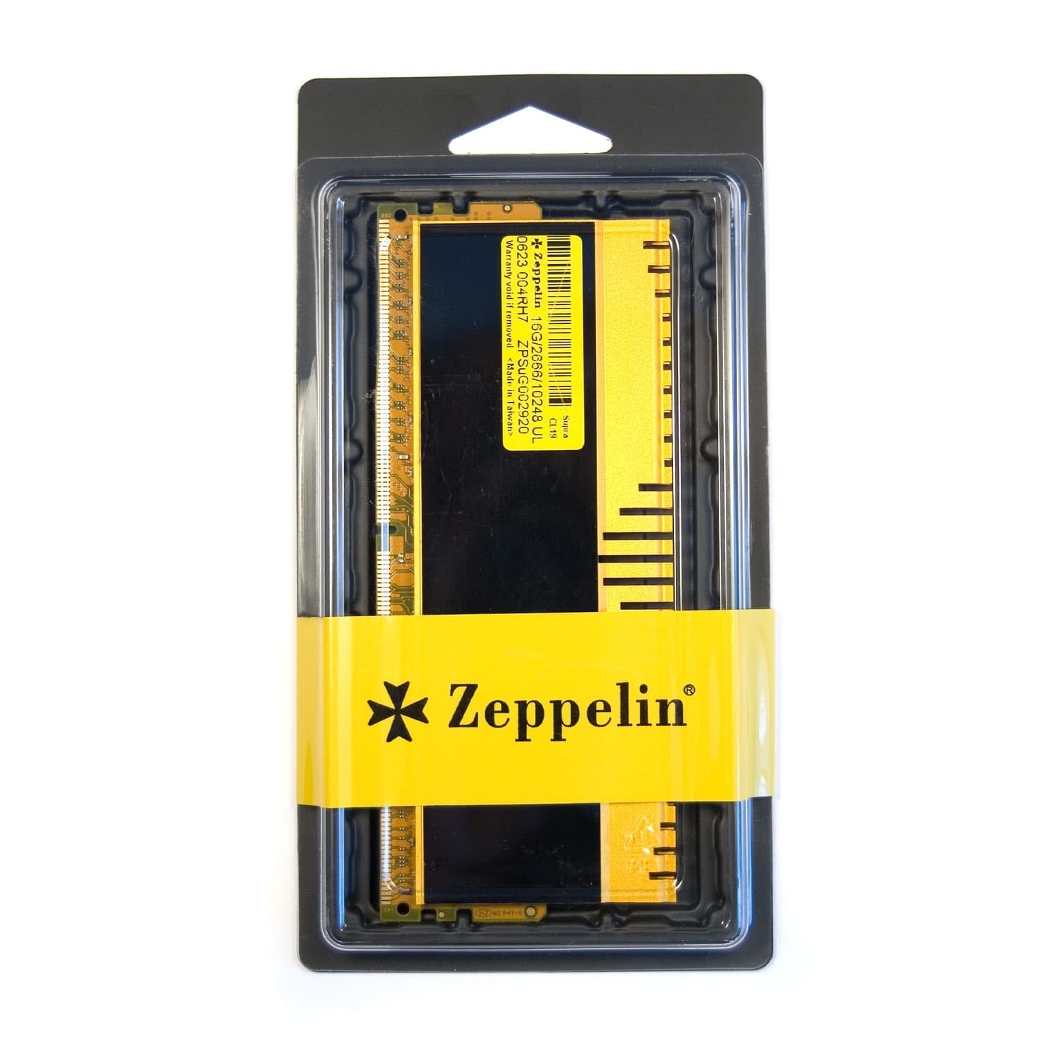 MEMORIE DDR Zeppelin DDR4 16GB frecventa 2666 MHz, 1 modul, radiator, retail "ZE-DDR4-16G2666-RD-GM"