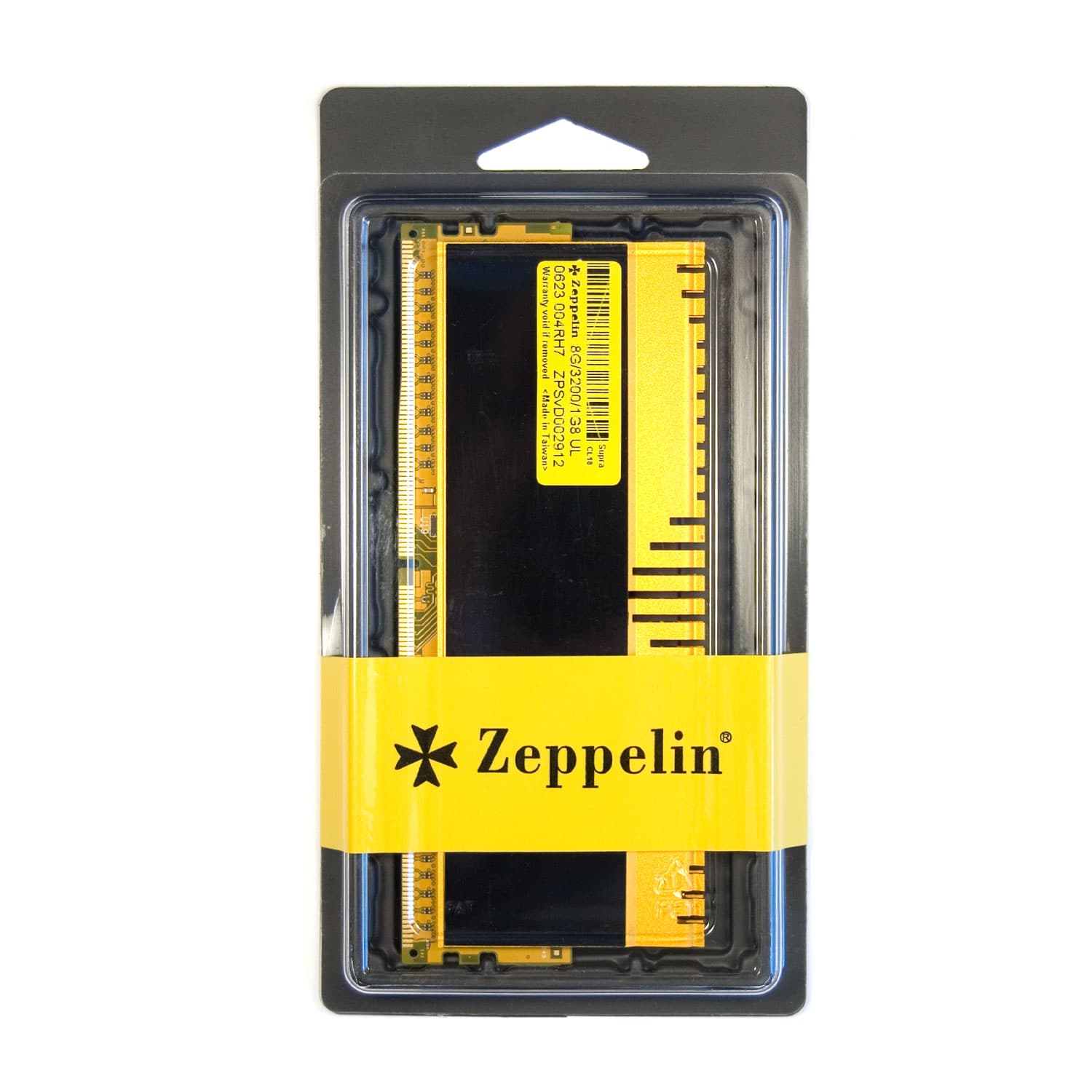 MEMORIE DDR Zeppelin DDR4 8GB frecventa 3200 MHz, 1 modul, radiator, retail "ZE-DDR4-8G3200-RD-GM"