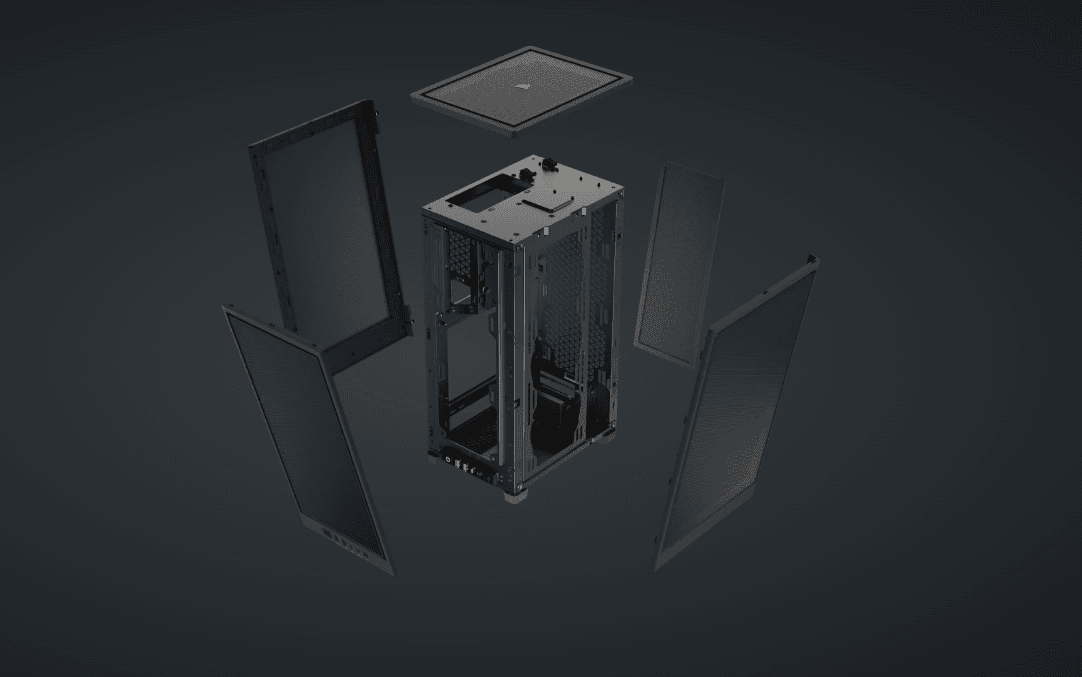 CR iCUE 2000D AIRFLOW MINI-ITX BK "CC-9011244-WW" — miniatură