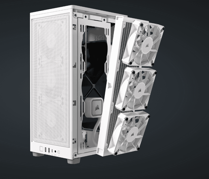 CR iCUE 2000D AIRFLOW MINI-ITX WH "CC-9011245-WW" — miniatură