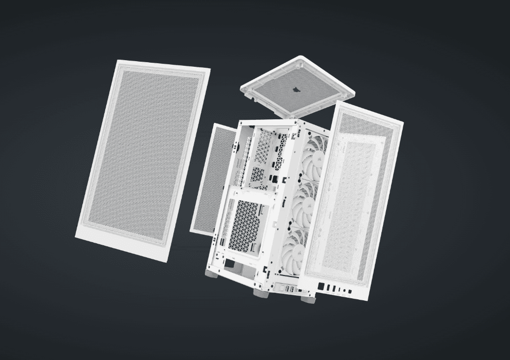 CR iCUE 2000D AIRFLOW MINI-ITX WH "CC-9011245-WW" — miniatură