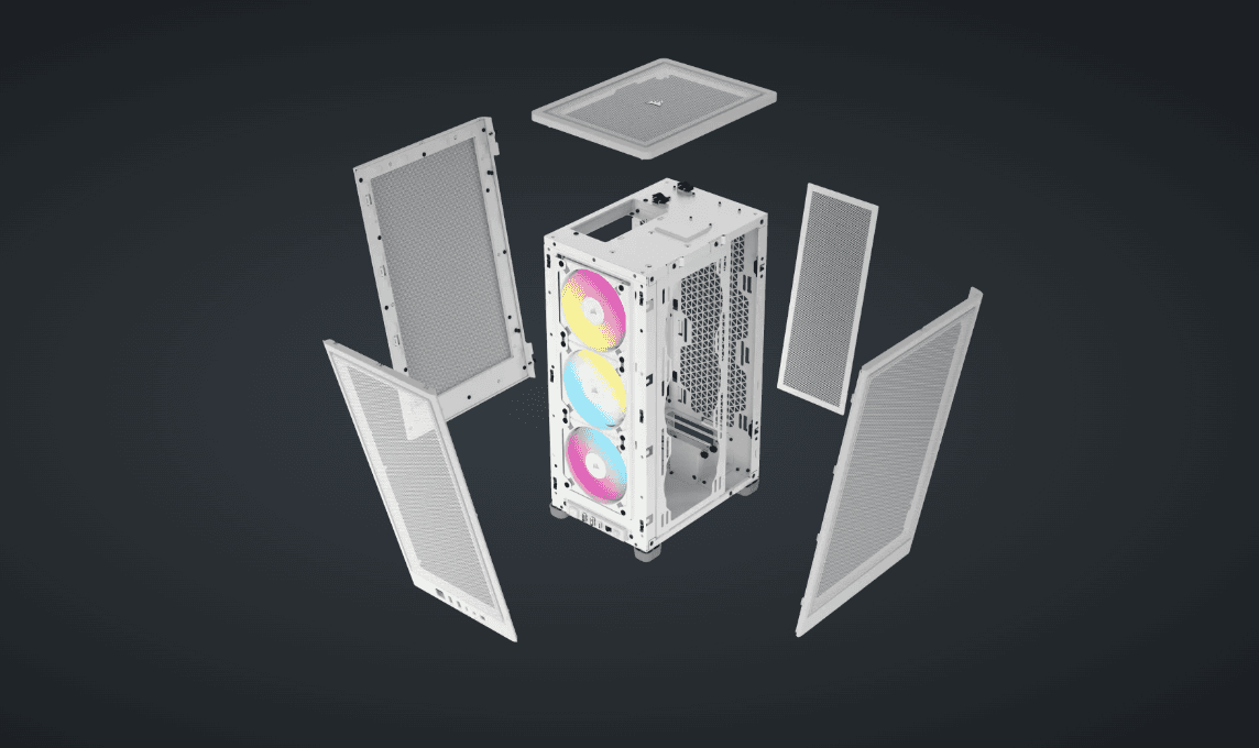 CR iCUE 2000D AIRFLOW RGB MINI-ITX WH "CC-9011247-WW" — miniatură