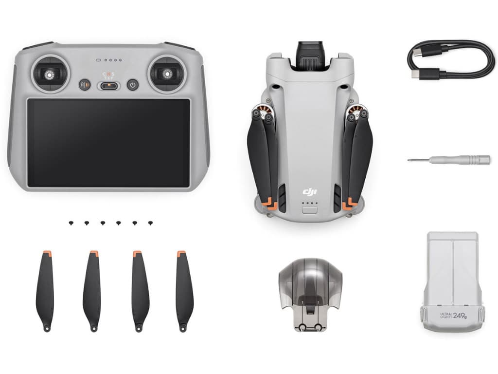 Kit Drona DJI Mini 3 FMC+Smart Controller4K30, 12MP, Auton. 33min, F/1.7 "CP.MA.00000613.01" — miniatură