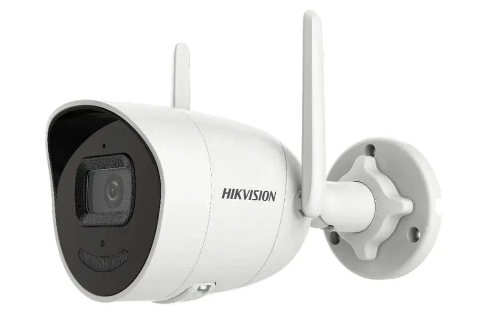 CAMERA IP Hikvision, bullet pt. interior | exterior, dist. IR 30 m, tip lentila fixa 2.8 mm, 2 Mpx, microfon, carcasa metal si plastic, slot SD card, "DS-2CV2026G0-IDW2D"