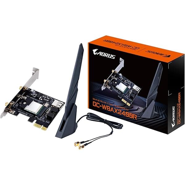 GIGABYTE AORUS WIFI 6E card 2400Mbps 802.11ax 2x2 "GC-WBAX2400R"