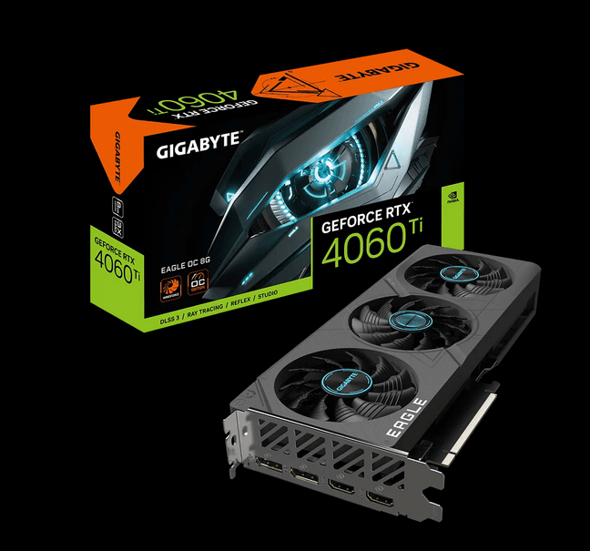 PLACA VIDEO GIGABYTE GEFORCE RTX 4060 TI EAGLE OC 8G "N406TEAGLE OC-8G"