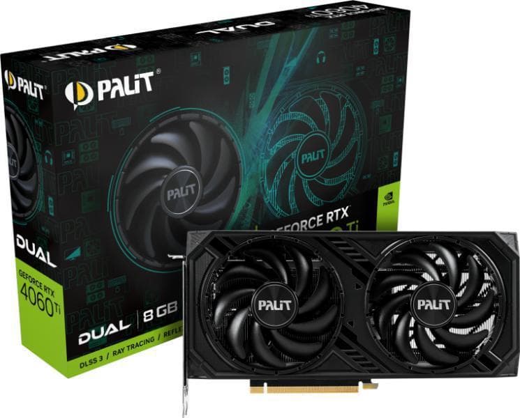 Palit GeForce RTX 4060 TI DUAL 8GB "NE6406T019P1-1060D"
