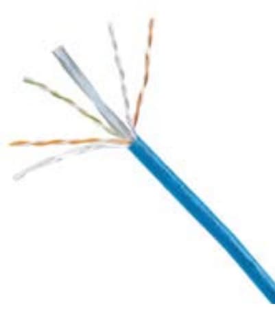 PANDUIT NUC6C04BU-FE Copper Cable Cat 6 4-Pair 24 AWG U/UTP CM Euroclass Eca Blue 305m "NUC6C04BU-FE"