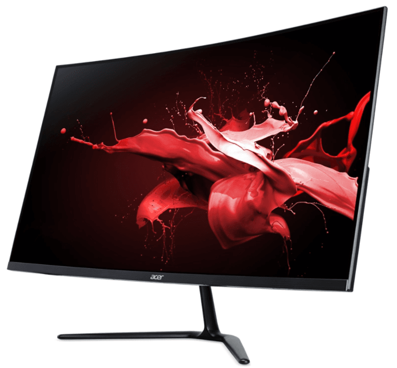 Acer Nitro ED320QR S, 31.5 inch, 1920 x 1080, VA, 5 ms, 165 Hz, 300 lm, 4000:1, HDMI, DP, FreeSync, curbat 1800R, Negru "UM.JE0EE.S01" — miniatură